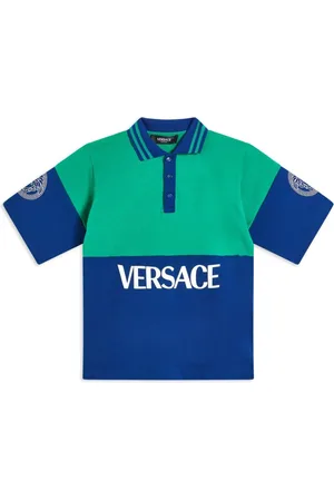 VERSACE Playera tipo polo con logo