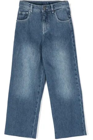 DOUUOD KIDS Jeans con logo bordado
