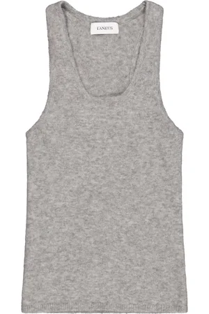 LANEUS Camiseta tejida sin mangas