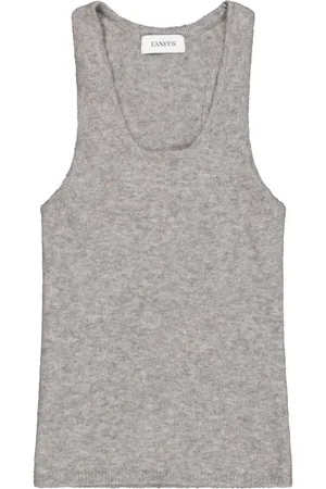 LANEUS Camiseta tejida sin mangas