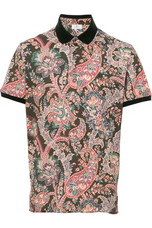 Etro Playera tipo polo con estampado de cachemira