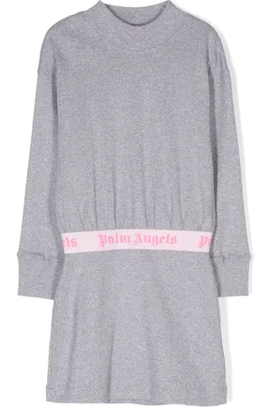 Palm Angels Vestido con logo en la pretina