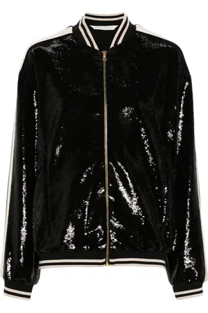Palm Angels Chamarra bomber bordada con lentejuelas