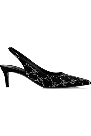 Philipp Plein Zapatillas con monograma y tacón de 50mm