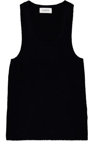 LANEUS Camiseta tejida sin mangas