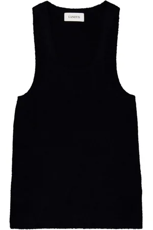 LANEUS Camiseta tejida sin mangas