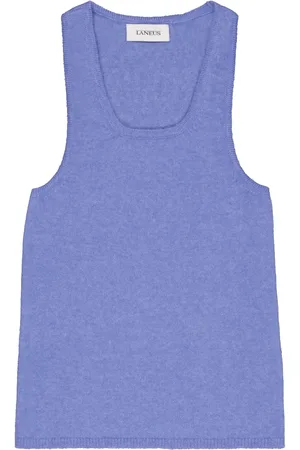LANEUS Camiseta tejida sin mangas