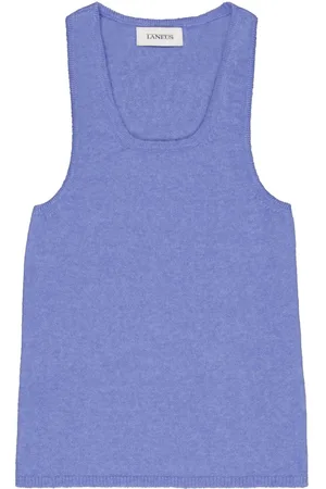 LANEUS Camiseta tejida sin mangas