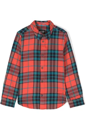 Scotch&Soda Camisa manga larga con cuadros estampados