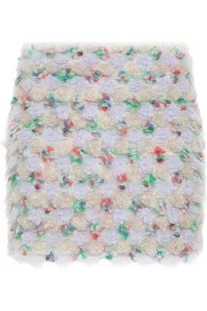 BLUMARINE Falda corta de bouclé