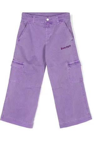 Palm Angels Jeans rectos con logo bordado