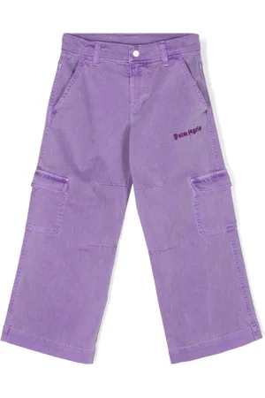 Palm Angels Jeans rectos con logo bordado