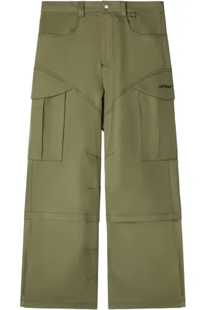 OFF-WHITE Pantalones cargo con diseño recto