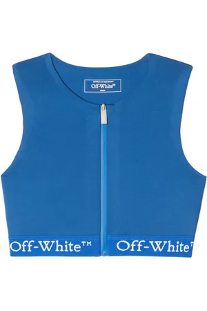 OFF-WHITE Top con banda del logo