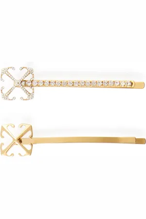 OFF-WHITE Set de dos clips para el cabello Arrow