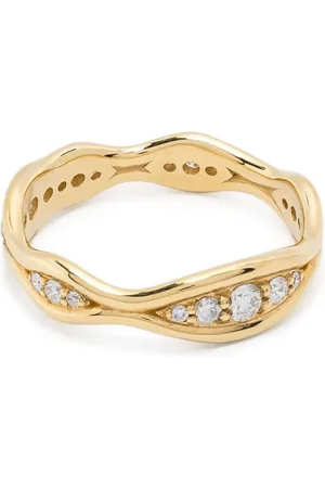 Fernando Jorge Anillo Fluid en oro amarillo de 18kt con diamantes