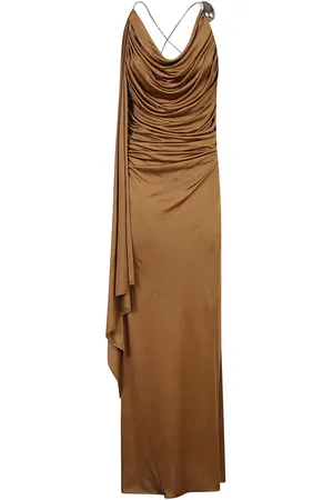 GIUSEPPE DI MORABITO Vestido largo con diseño drapeado