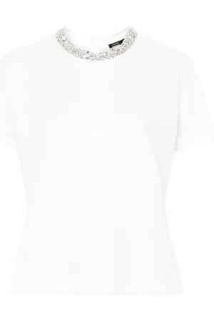 Maje Playera con detalles de cristal