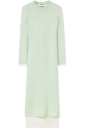 Jil Sander Vestido midi a capas