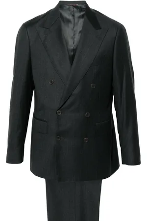 CANALI Traje con estampado de rayas diplomáticas