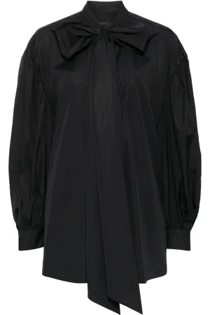 Simone Rocha Camisa con mangas farol y moño