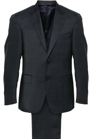 CANALI Traje con motivo de cuadros