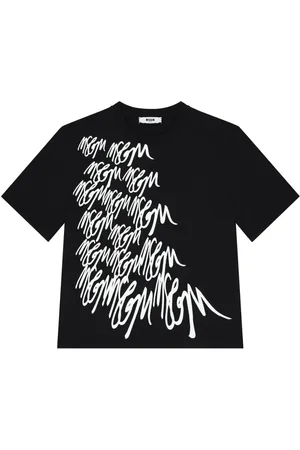 Msgm Playera con logo estampado
