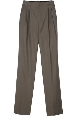 Saint Laurent Pantalones con tiro alto
