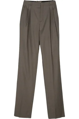 Saint Laurent Pantalones con tiro alto