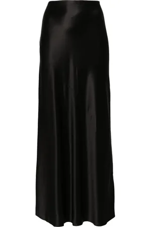 Saint Laurent Falda larga de seda