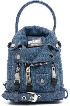 Moschino Mochila biker de mezclilla