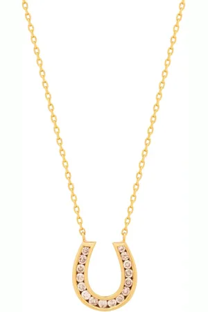 KAMUSHKI Collar Horseshoe en oro de 18kt con diamantes
