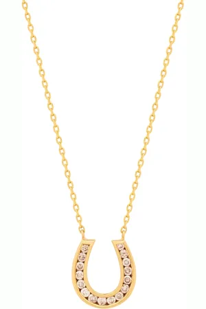 KAMUSHKI Collar Horseshoe en oro de 18kt con diamantes
