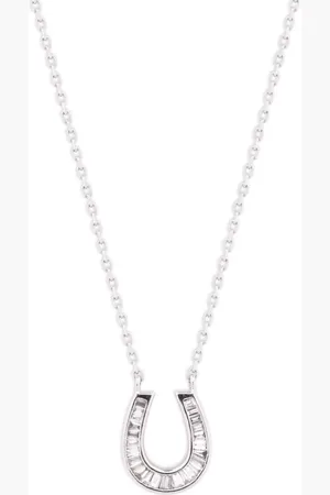 KAMUSHKI Collar Horseshoe en oro blanco de 18kt con diamantes