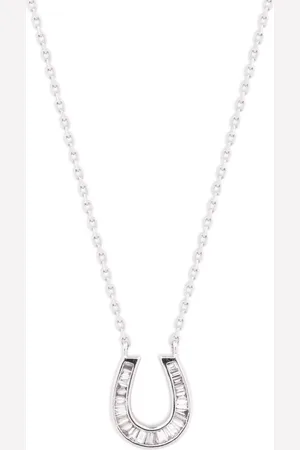 KAMUSHKI Collar Horseshoe en oro blanco de 18kt con diamantes