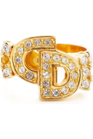 Dior Anillo CD con detalles de strass