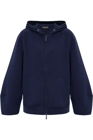 Emporio Armani Hoodie con ribete del logo y cierre