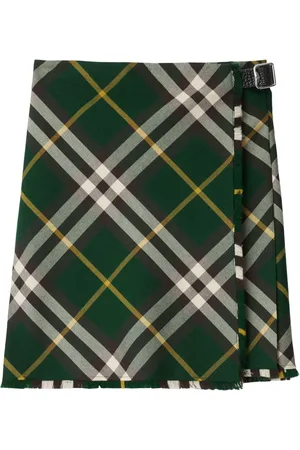 Burberry Falda con cuadros estampados