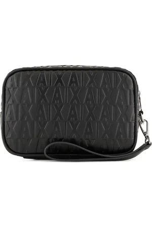 Armani Exchange Neceser con logo en relieve