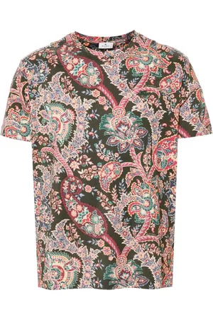 Etro Playera con estampado de cachemira