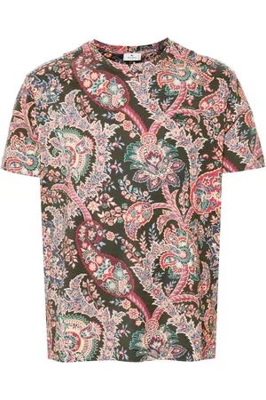 Etro Playera con estampado de cachemira