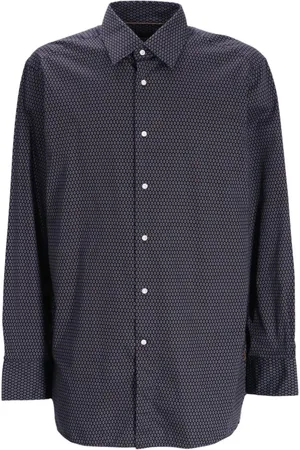 HUGO BOSS Camisa con motivo geométrico