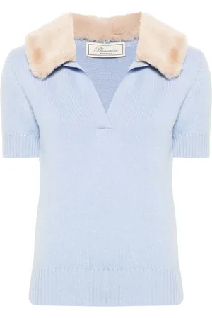 BLUMARINE Playera tipo polo con cuello texturizado