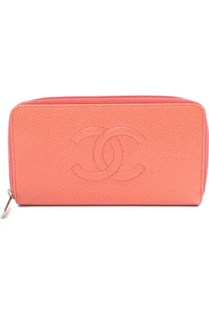 CHANEL Cartera larga con costuras del logo CC 2012-2013