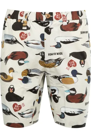 HUMAN MADE Bermudas con estampado de patos
