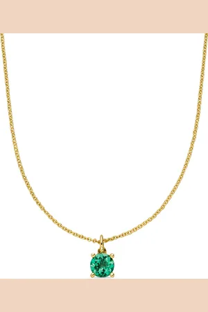 VEYNOU Collar Ella en oro amarillo de 14kt con esmeralda