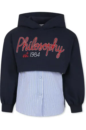 PHILOSOPHY DI LORENZO SERAFINI Hoodie con logo bordado y botones
