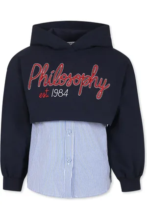 PHILOSOPHY DI LORENZO SERAFINI Hoodie con logo bordado y botones