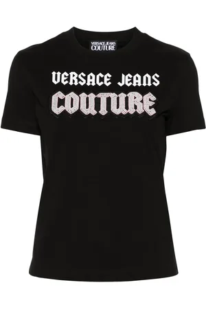 VERSACE Playera con detalle de mostacillas