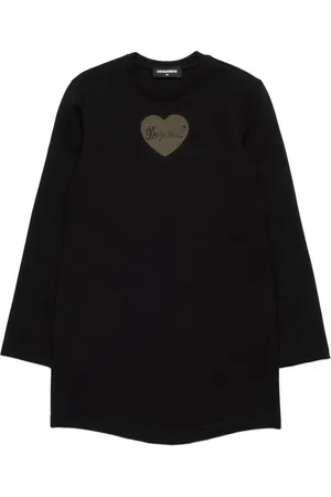 Dsquared2 Vestido estilo suéter con aplique de corazón